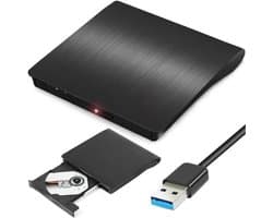 Externe optische schijf, USB 3.0 externe cd/dvd-brander, ultradunne draagbare optische schijf/brander, geschikt voor desktopcomputers.