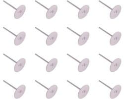 304 RVS Hoepel Oorbellen 12 x 8 mm - 50 Stuks, Perfect voor Hangers en DIY Sieraden