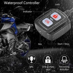 Dailygoods - Dailygoody - Dashcam Vooraan Achter - Parkeerbeschermer - Waterdicht - Rijrecorder voor Motorfiets - Veiligheid in Parkeren - Geschikt voor Motorfiets — thumbnail 2