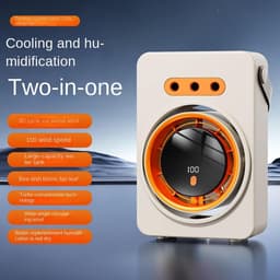 Draagbare vernevelingsventilator | Persoonlijke vernevelingsventilator, Geschikt voor binnen- en buitengebruik, zoals in tenten, op bureaus, in kamers, tijdens reizen, vissen, kamperen en op bouwplaatsen. — thumbnail 3