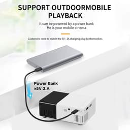 Dailygoods - Draagbare Mini Projector met 1080p Full HD en Ingebouwde Luidsprekers — thumbnail 3