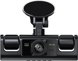 360° Panoramische 4-kanaals Ingebouwde Camera – 1080p HD Nachtcamera voor Auto's en SUV's – DVR Breedbeeldrecorder – ABS – Met Installatie – Zwart — thumbnail 1