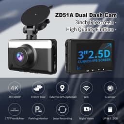 Ingebouwde Camera met WiFi App en 3" IPS-scherm – Enkele Camera — thumbnail 2