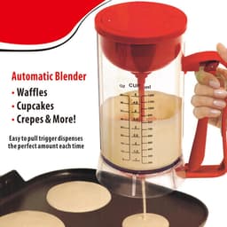 Elektrische Beslag Dispenser - Beslag Mixer - Bakken Maken - Automatisch Mengen - 1500 ml - Wit — thumbnail 3