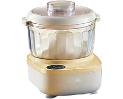 Deegmixer Keukenmachine - Bakmachine Kneedmachine - Brood Deeg Maken - Krachtige DC-motor - 2 Liter Inhoud - Geel