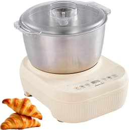 Deegmixer Keuken - Elektrische Kneedmachine - Thuis Bakken - Constante Temperatuur Fermentatie - 5L/7L Kom - Wit — thumbnail 1