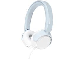 PHILIPS TAK2000BL/00 - Kinderkoptelefoon - 85 dB Veilig Luisteren - Audio Share - Ingebouwde Microfoon - Opvouwbaar - USB-C Adapter Inclusief - Licht Blauw / Wit