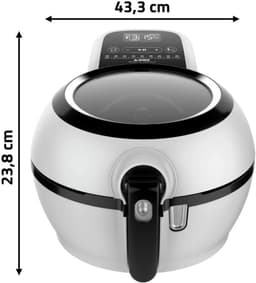 Heteluchtfriteuse - Airfryer Frituur - Gezond Koken - Slimme Technologie - 1.2 kg - Wit — thumbnail 4