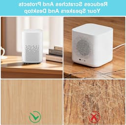 16 Stuks Zelfklevende Zwarte Siliconen Anti-Trillings Pads voor Meubels, Speakers en Elektrische Apparaten - Geluidsabsorberende Rubber Voetjes — thumbnail 4
