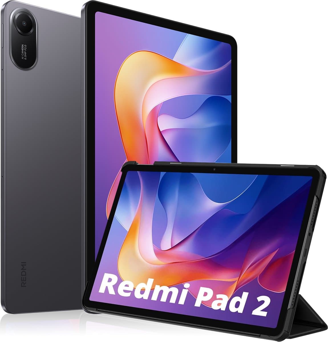 Xiaomi Redmi Pad 2 (Beschermhoes inbegrepen) - 8GB/256GB - Grijs — afbeelding 1