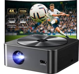 ULTIMEA Apollo P40 - Smart Projector, Native 1080P met Autofocus&6D Trapeziumcorrecti, 700 ANSI Lumen, 4K Thuisbioscoop Beamer, Zwart — thumbnail 1