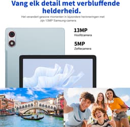 HOTWAV Pad 13 Pro - Tablet met toetsenbord + muis + stylus - Android-tablet - 10,1 inch - 120 Hz verversingssnelheid - 12+256 GB RAM/ROM - 6580 mAh-batterij - 13 MP-camera - 4G dual-sim - gezichtsherkenning - groen — thumbnail 4