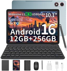 HOTWAV Pad 13 Pro - Tablet met toetsenbord + muis + stylus - Android-tablet - 10,1 inch - 120 Hz verversingssnelheid - 12+256 GB RAM/ROM - 6580 mAh-batterij - 13 MP-camera - 4G dual-sim - gezichtsherkenning - groen — thumbnail 1