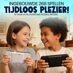 Retro Game Console – Handheld Spelcomputer voor kinderen – Gameboy – LCD-kleurenscherm – 266 Games — thumbnail 2