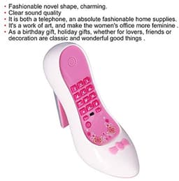 Vaste telefoon, hoge hakken novelty grappige vorm vaste telefoon met bel opslagfunctie, cadeaus voor geliefden, vrienden of decoratie (#3) — thumbnail 3