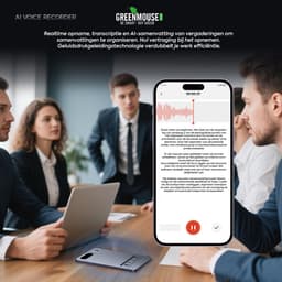 GreenMouse AI Voice Recorder 64GB – Slimme Spraakrecorder met Transcriptie, Vertaling & Samenvatting — thumbnail 5