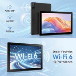kotsren 11 Inch Tablet - Android 15 Tablets - 16GB RAM+128GB ROM - 6800mAh - 5G WIFI - Kindertablet Met Tablet Hoes Sleeve - Zwart — thumbnail 4
