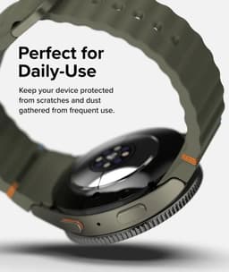 Ringke Bezel Styling + Tempered Glass Geschikt voor Samsung Galaxy Watch 7 40MM - RVS Watch Cover + Screen Protector - 40-99 Zwart — thumbnail 7
