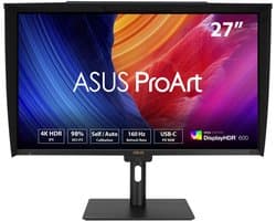 ASUS ProArt PA27UCGE - 4K UHD IPS Grafisch Designer Monitor - Delta E < 1 kleurnauwkeurigheid - Ingebouwde colorimeter - USB-C 96w - 160Hz, 27 Inch