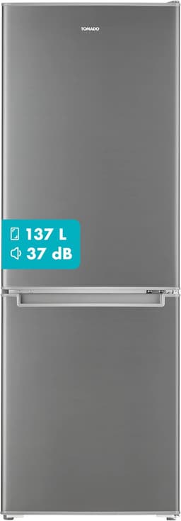 Tomado TCR1420S – Koel-vriescombinatie - 173 liter - Energieklasse D - RVS look — thumbnail 1