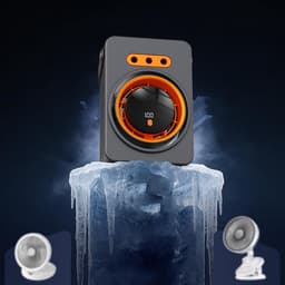 Tafelventilator - Persoonlijke Koeler - Persoonlijke Verfrissing - Met Verneveling - 23.8cm Hoog - Donkergrijs — thumbnail 4