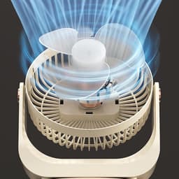 Tafelventilator voor slaapkamer, stille ventilator voor slaapkamer, met helling van 90 graden, draagbare circulator, 3 snelheden, 90 graden kantelbare kop en efficiënte luchtstroom — thumbnail 2