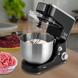 Keukenmachine 3-in-1 - Mixer Deegmaker - Bakken en Mixen - Krachtige 1000W Motor - 5L Kom - Zwart — thumbnail 3