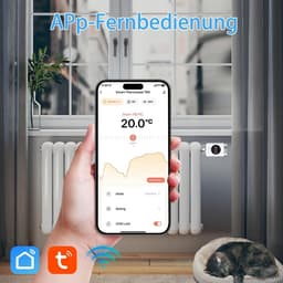 Radiator Thermostaat - Slimme Thermostaat - Energie Besparen - Geen Hub Nodig - 3 Stuks - Wit — thumbnail 5