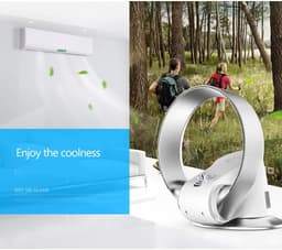 Bladloze Vloer Ventilator - Toren Ventilator - Stille Koeling Binnen - 80 Graden Oscillatie — thumbnail 4