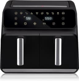 Dubbele Airfryer - Heteluchtfriteuse XXL - Gezond Koken - Sync Finish Functie - 8 Liter - Zwart — thumbnail 1