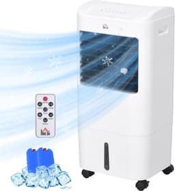 Mobiele Airco - Luchtkoeler 3-in-1 – 3 Snelheden – 7,5H Timer – 15L Watertank – Oscillerend & Humidifier – Slaapkamer & Kantoor – 37x32x78 cm – 1 Stuk – Wit — thumbnail 1