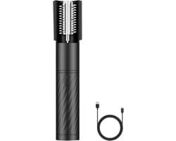 Kokosrasp Elektrisch - Handrasp Draadloos - Thuiskeuken Bakken - Gesloten Raspkamer - 24 cm Lengte - Zwart