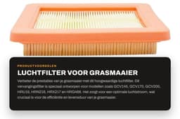 Dailygoods- Luchtfilter Vervanging - Compatibel met GCV145/170/200 - HRU19/HRN216/HRX217 - HRG466 - 17211-Z8B-901 - Motorfilter — thumbnail 4