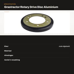 Dailygoods- Grasmaaier Schijf Aluminium - Rotary Drive Disc - Vervangt Ariens 09475300 - Voor Homelite/Jacobson - Voor Murray 35550 - Lichtgewicht Materiaal - Maaier Schijf — thumbnail 4