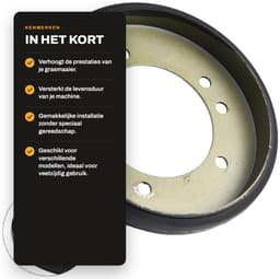 Dailygoods- Grasmaaier Schijf Aluminium - Rotary Drive Disc - Vervangt Ariens 09475300 - Voor Homelite/Jacobson - Voor Murray 35550 - Lichtgewicht Materiaal - Maaier Schijf — thumbnail 2