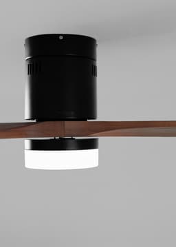 CREATE - Plafondventilator silent 100% hout 40W (Ø132cm) - Met licht LED - Controller voor wandmontage + Afstandsbediening - 6 snelheden - Programmeerbaar - WIND CALM NATURAL WOOD — thumbnail 3