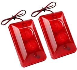 15W 120 beveiligingsalarm met knipperlicht, wandmontage, geschikt voor huis- en kantoorbeveiliging, eenvoudig te installeren, waterdicht alarm van hoogwaardig kunststof. — thumbnail 1
