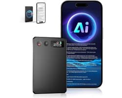 AI Voice Recorder, Note Voice Recorder met Transcriptie, Samenvatten, Vertaling, Digitale Spraakrecorder, App -besturing, 112 Talen, Audioverrecorder voor Lezingen, Vergaderingen (128G)