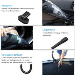Draagbare, snoerloze stofzuiger, lichtgewicht en stil, met krachtige zuigkracht, wasbaar en gemakkelijk schoon te maken, geschikt voor thuis/kantoor/auto. — thumbnail 4