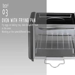 Mini Oven - Keukenmachine - Lekker Koken - Compact en Multifunctioneel - 15 Liter - Zwart — thumbnail 2