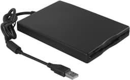 Externe Floppy Drive - USB Lezer - Oude Disks Lezen - Directe USB Aansluiting - 3.5 Inch - Zwart — thumbnail 1