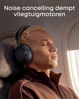 soundcore Space 2 by Anker, Active Noise Cancelling Koptelefoon, Comfortabele Pasvorm, 50H Speeltijd, LDAC Hi-Res Draadloze Audio, Dual Connection, Helderre Gesprekken, Bluetooth 6.1, Nap Mode, Draagdetectie — thumbnail 4
