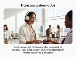 soundcore Space 2 by Anker, Active Noise Cancelling Koptelefoon, Comfortabele Pasvorm, 50H Speeltijd, LDAC Hi-Res Draadloze Audio, Dual Connection, Helderre Gesprekken, Bluetooth 6.1, Nap Mode, Draagdetectie — thumbnail 16
