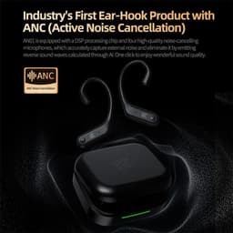 KZ AN01 - Draadloze HiFi Oorhaak Adapter - Bluetooth 5.4 - ANC & Transparantiemodus - LDAC Audio - 40U Batterij - 2-Pin 0.75mm Compatibel - Zwart — thumbnail 3