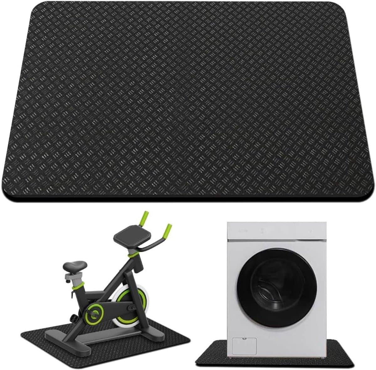 Anti-trillingsmat 60 x 60 cm, antislip siliconen mat voor wasmachine, droger en vriezer, voorkomt geluid en beweging — afbeelding 1