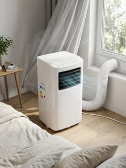 TRONIC® Mobiele airco 9000 BTU - Mobiele airconditioner - Lokale Airco - 3 in 1: koelen, ontvochtigen of ventileren - Temperatuur: 16 tot 31 °C - Geschikt voor ruimtes tot 60 m³ - Bedieningspaneel met soft touch — thumbnail 4