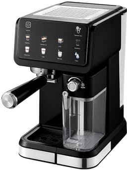 BlitzHome CM5600 1350W Automatische Espressomachine met Melkopschuimer, 20 Bar Pomp, 6 Koffiemodi, Automatisch Reinigingssysteem, Slim Scherm voor Thuis of Café, Zwart — thumbnail 1