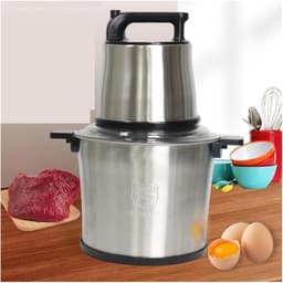 Professionele Keukenmachine - Vleesmolen Blender - Zelf Vlees Malen - 10L Roestvrijstaal - 1100W Vermogen - Zilverkleurig — thumbnail 3