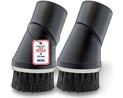 DEGG® - Stofzuiger Plumeau 35mm - Geschikt voor Miele - Opzetstuk Stofzuiger - Plumeauborstel - Stofzuiger Mond - Opzetborstel - Plumeau Stofzuiger Mondstuk - Stofzuiger Hulpstuk - Plumeau Compact - 2 STUK(S)