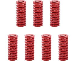 Compressieveren - Matrijsveer Drukveer - 3D Printer Stabiliseren - Rechthoekige Doorsnede - 12mm OD 30mm Lengte - Rood